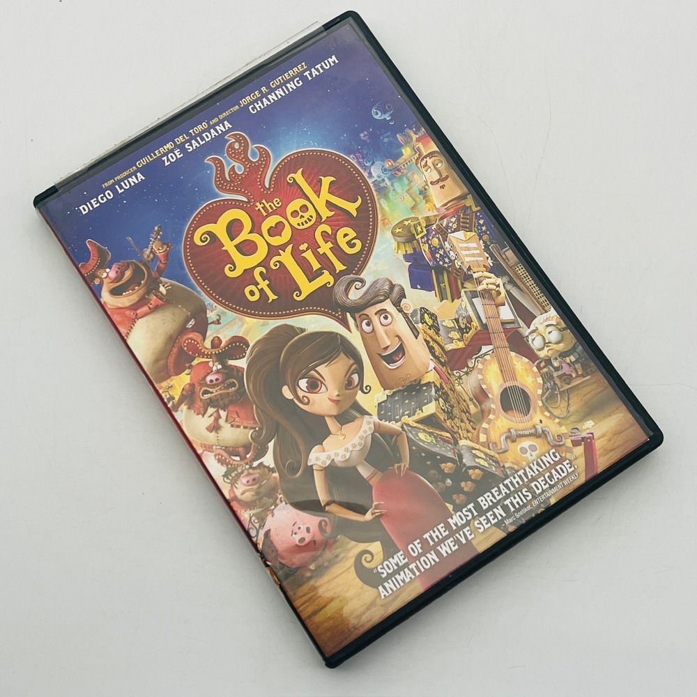 The Book of Life DVD 2014 Animated Family Movie Guillermo del Toro Diego Luna